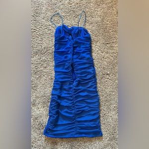 Blue mini dress